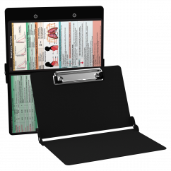 WhiteCoat Clipboard® - Black Respiratory Therapy Edition